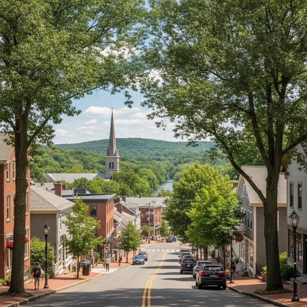View of Milton, MA