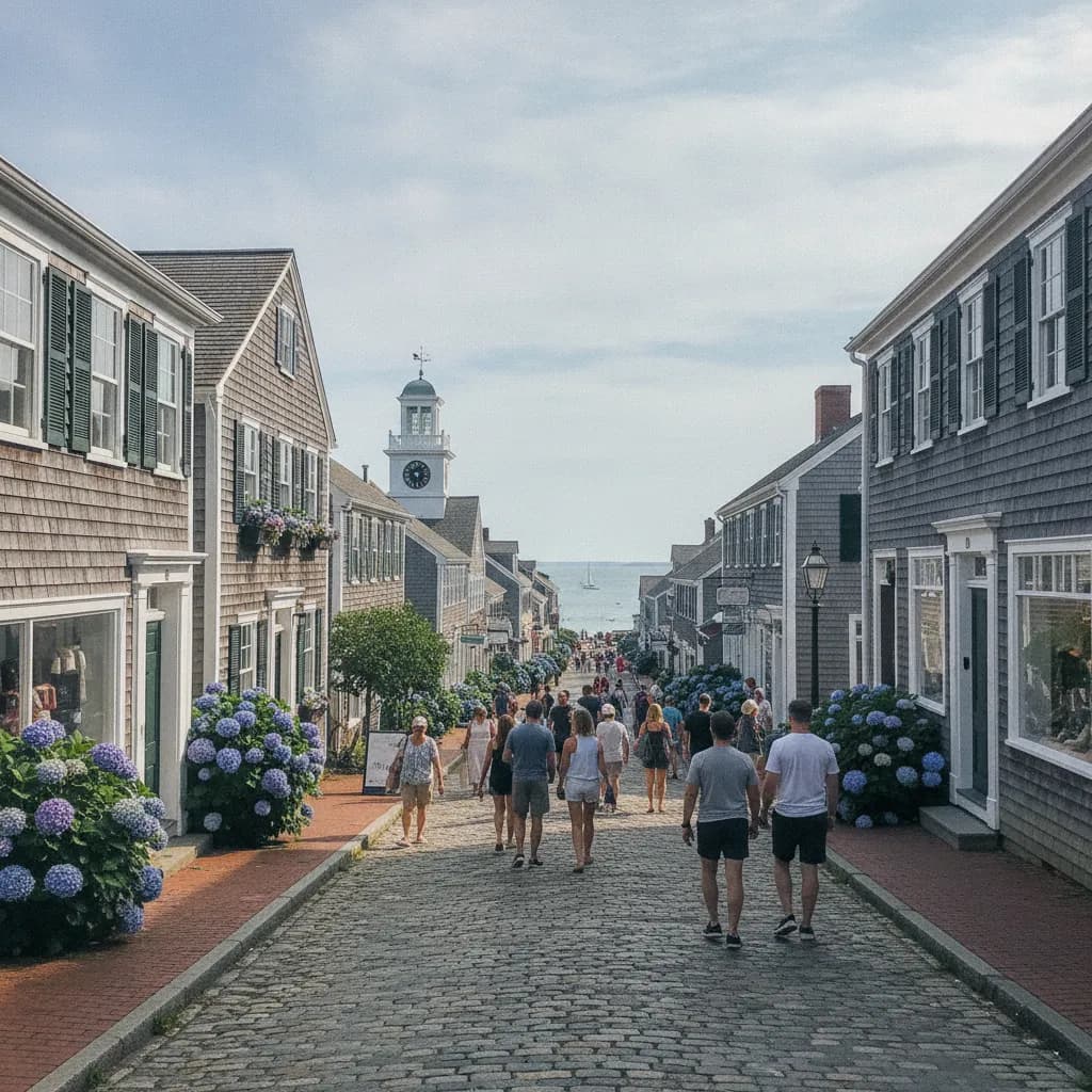 View of Nantucket, MA