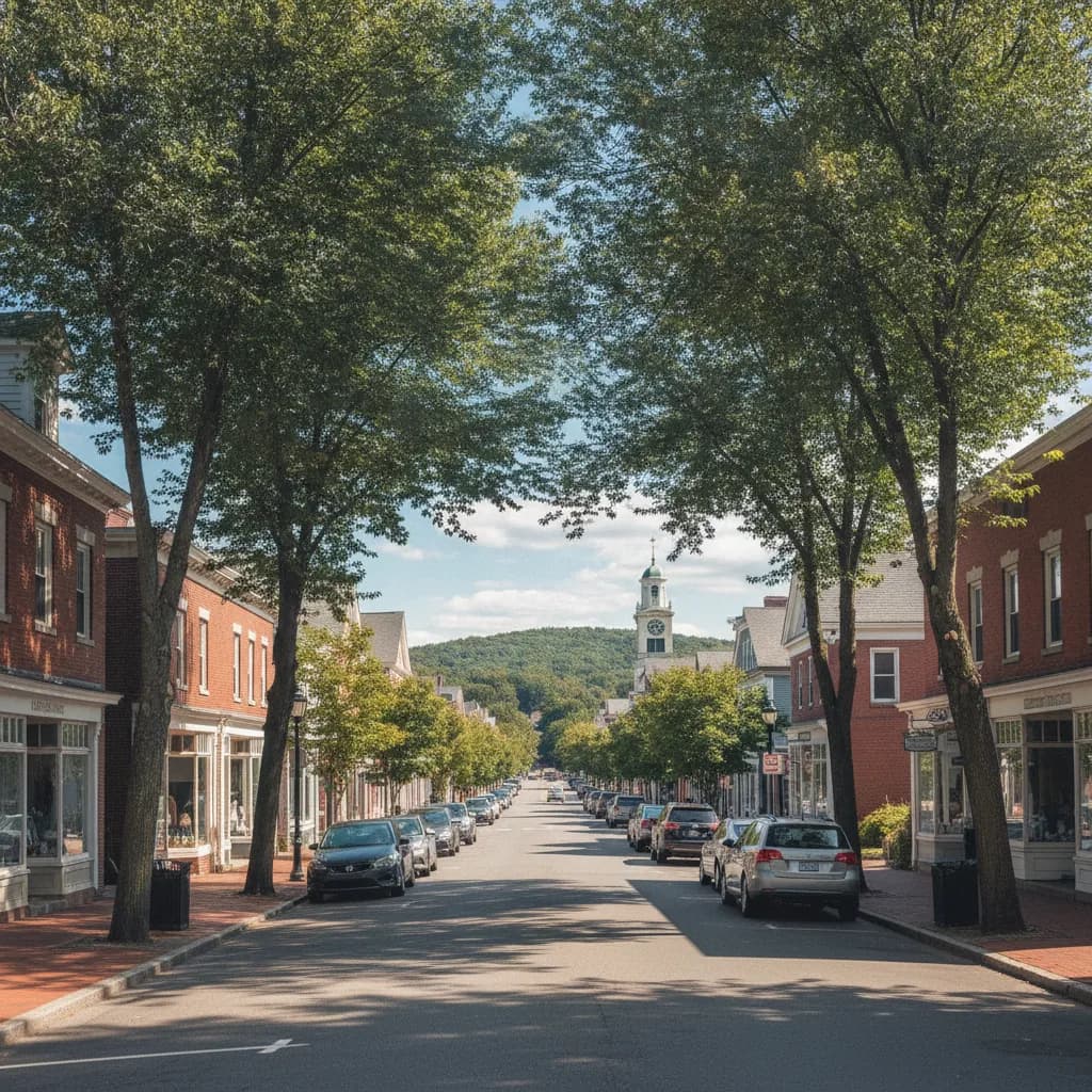 View of Newton, MA