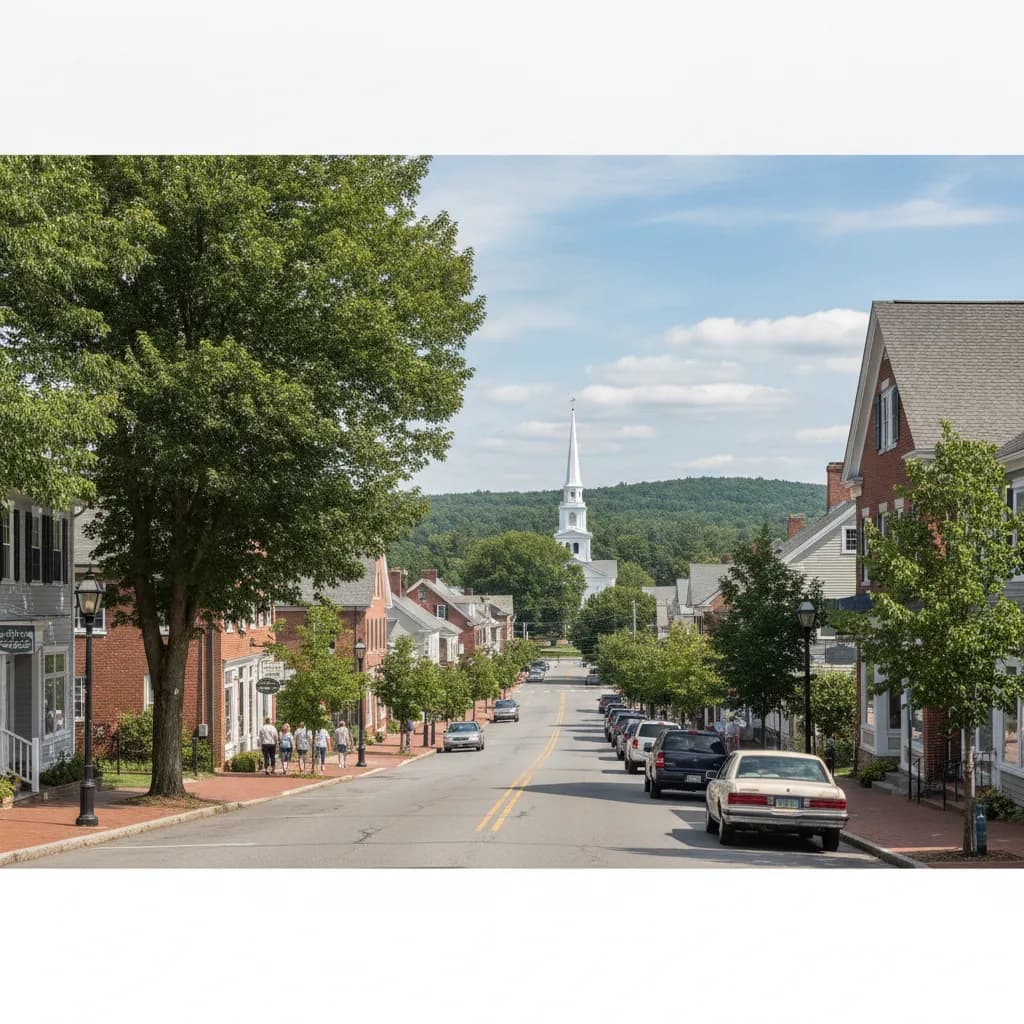 View of Oxford, MA