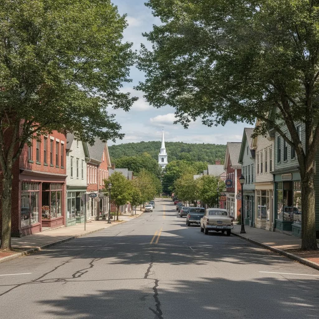 View of Plainville, MA