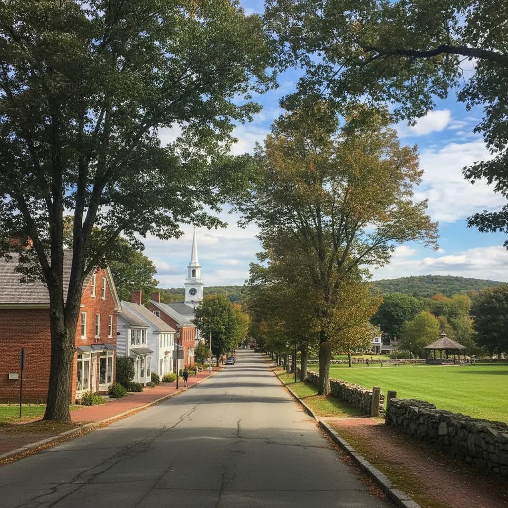 View of Sherborn, MA