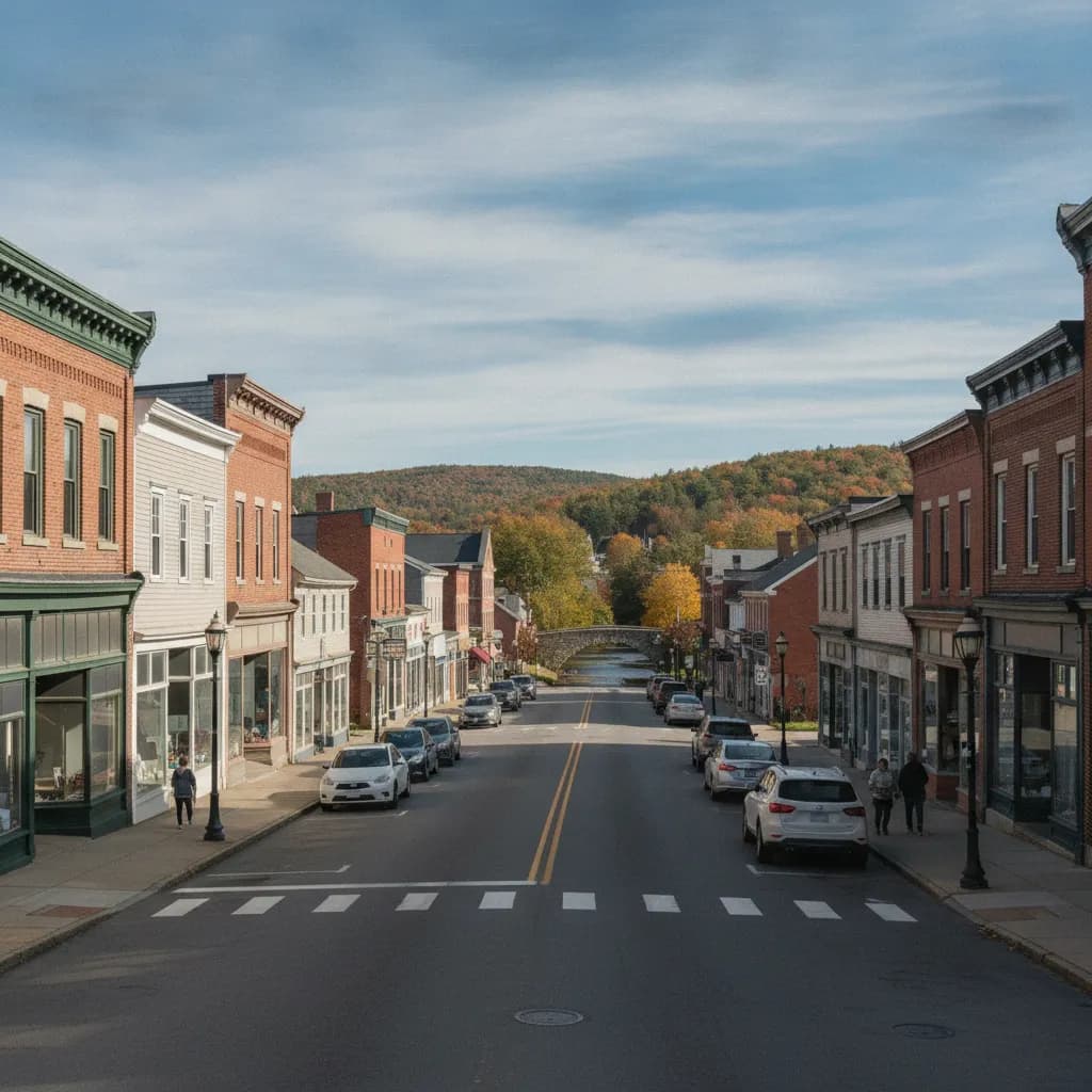 View of Southbridge, MA