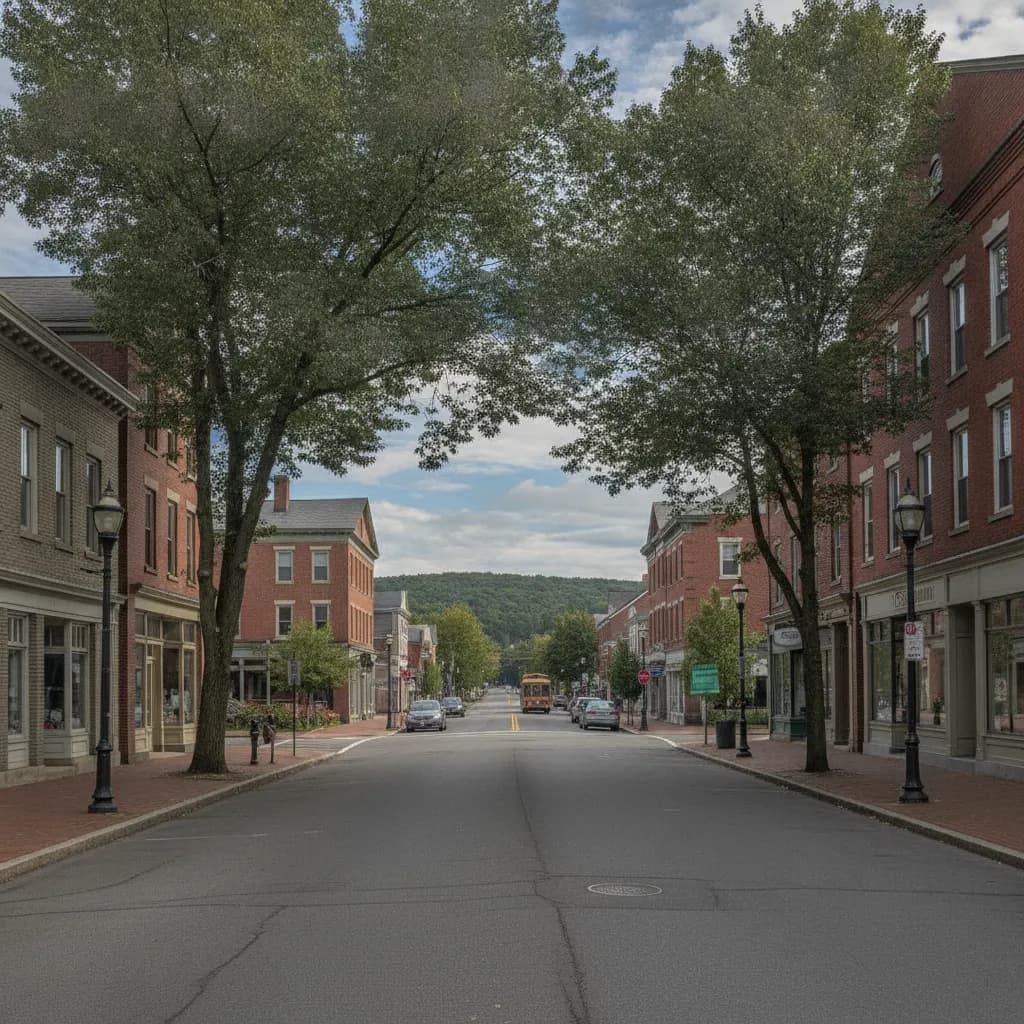 View of Stoughton, MA