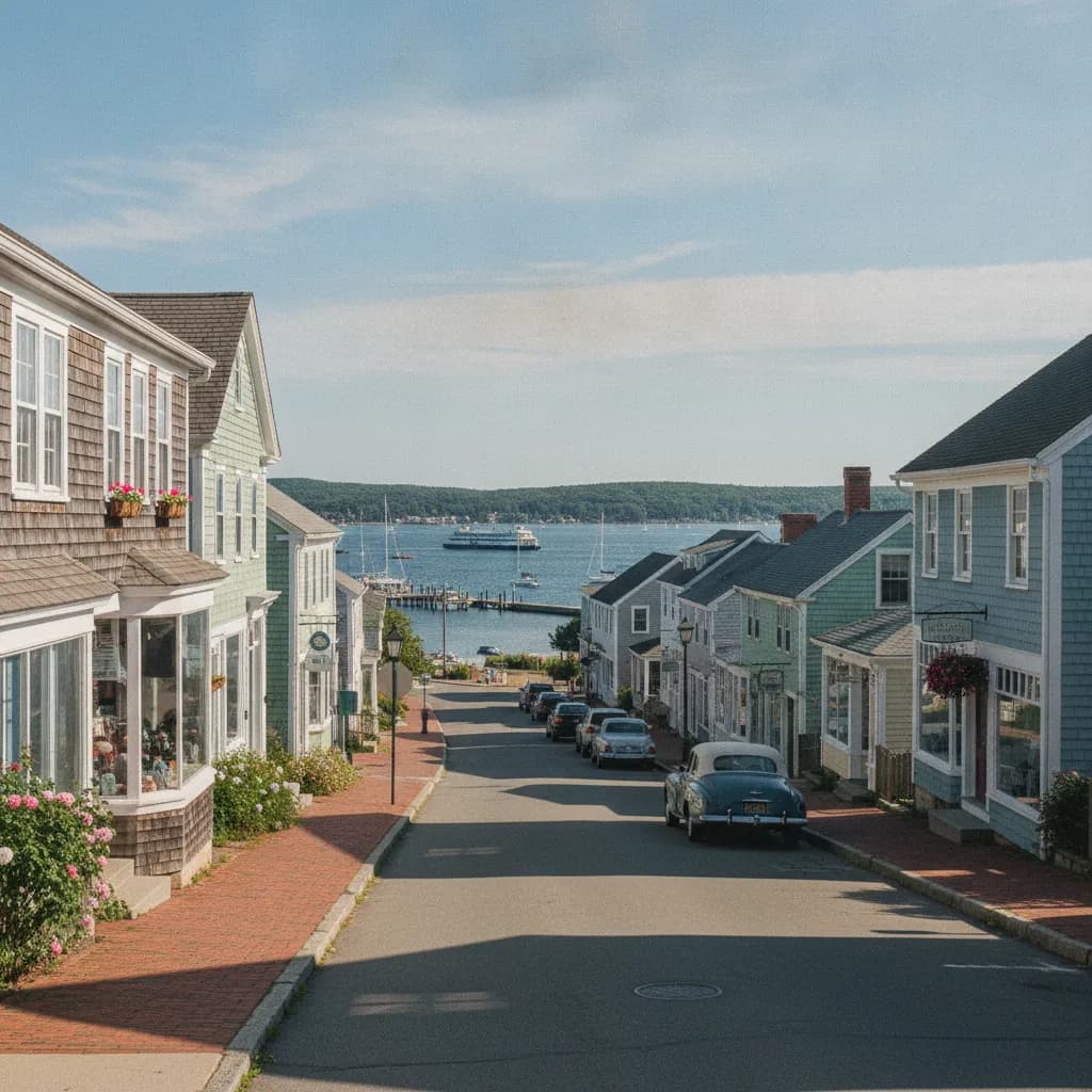 View of Vineyard Haven, MA