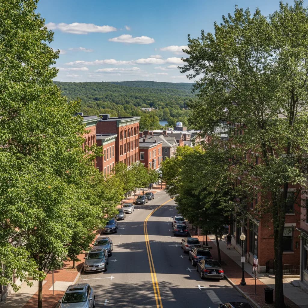 View of Waltham, MA
