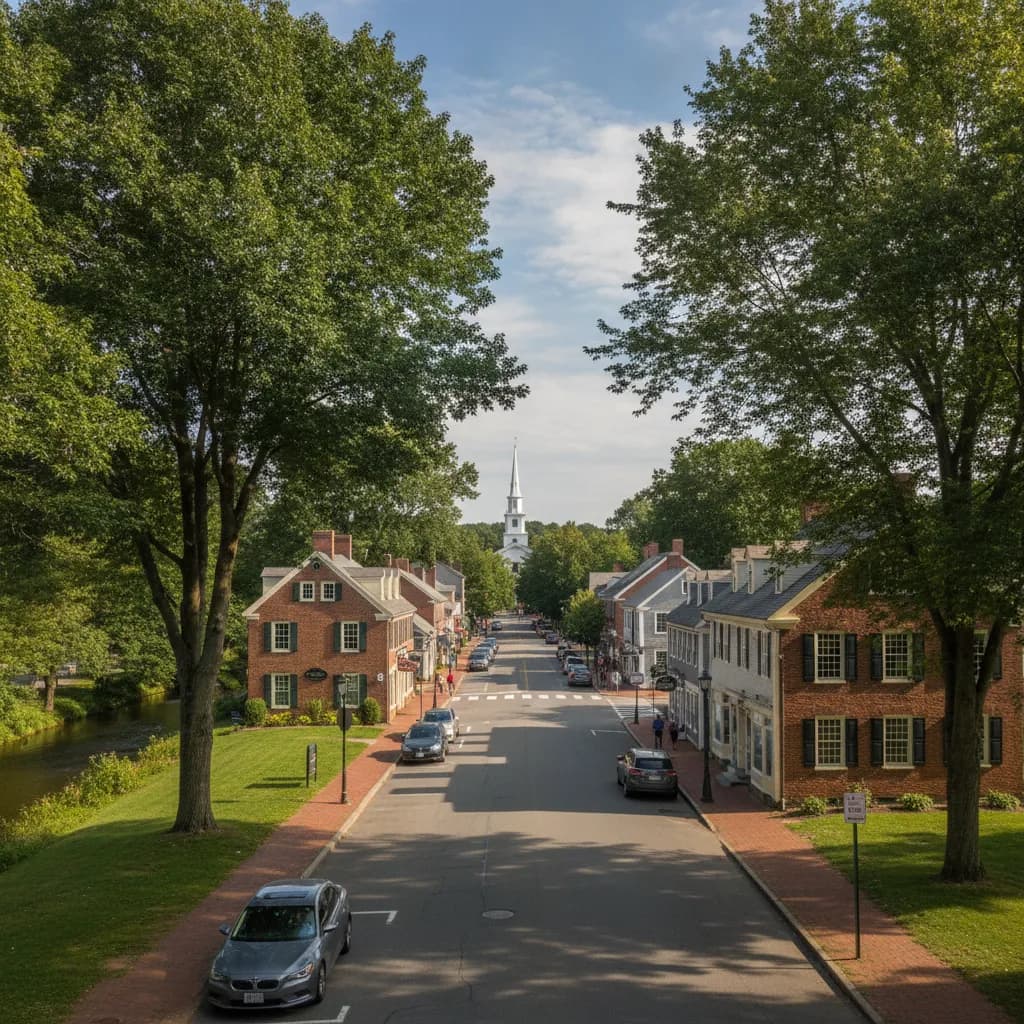 View of West Concord, MA