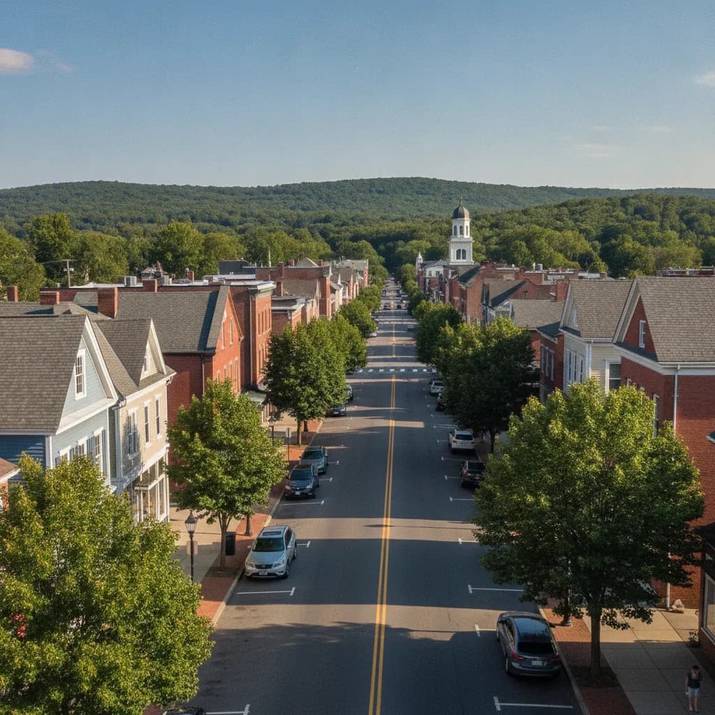 View of West Springfield, MA