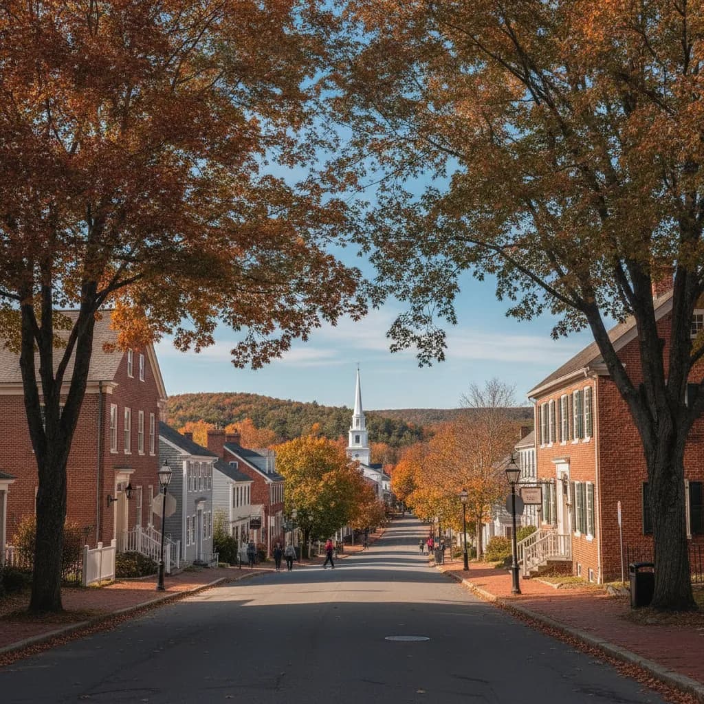 View of Wrentham, MA