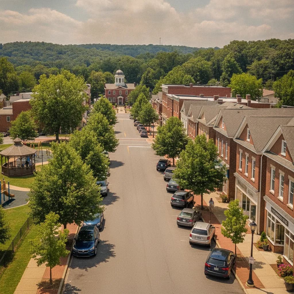 View of Glenarden, MD