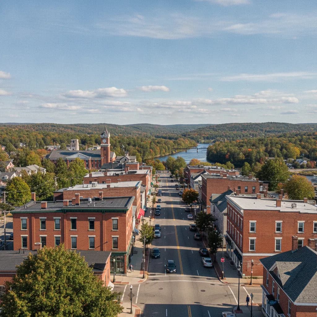 View of Auburn, ME