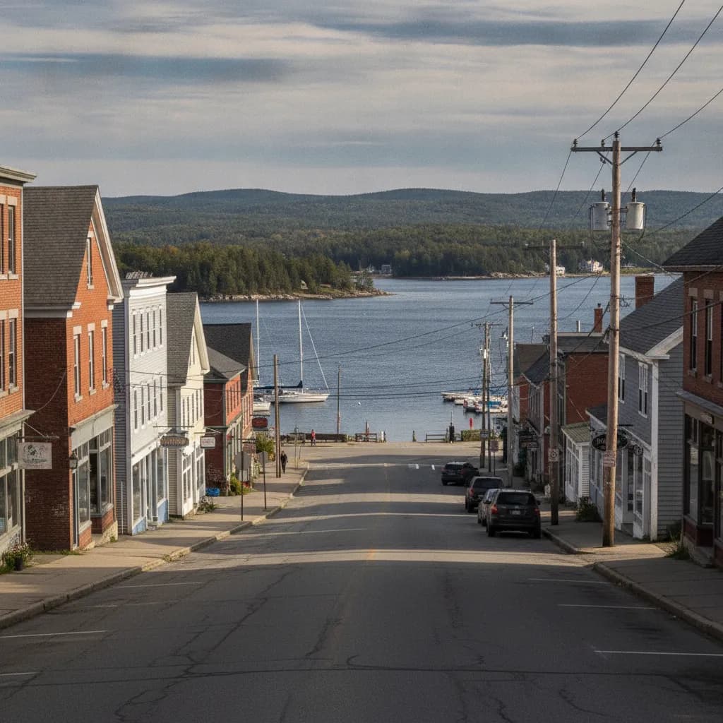 View of Belfast, ME