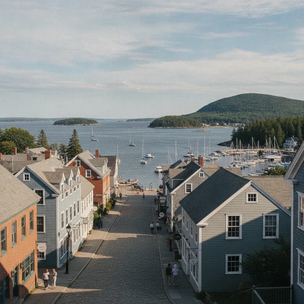 View of Camden, ME