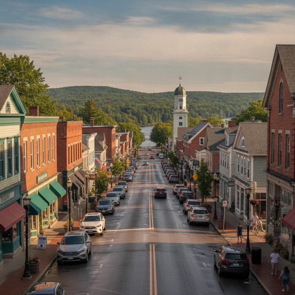 View of Ellsworth, ME