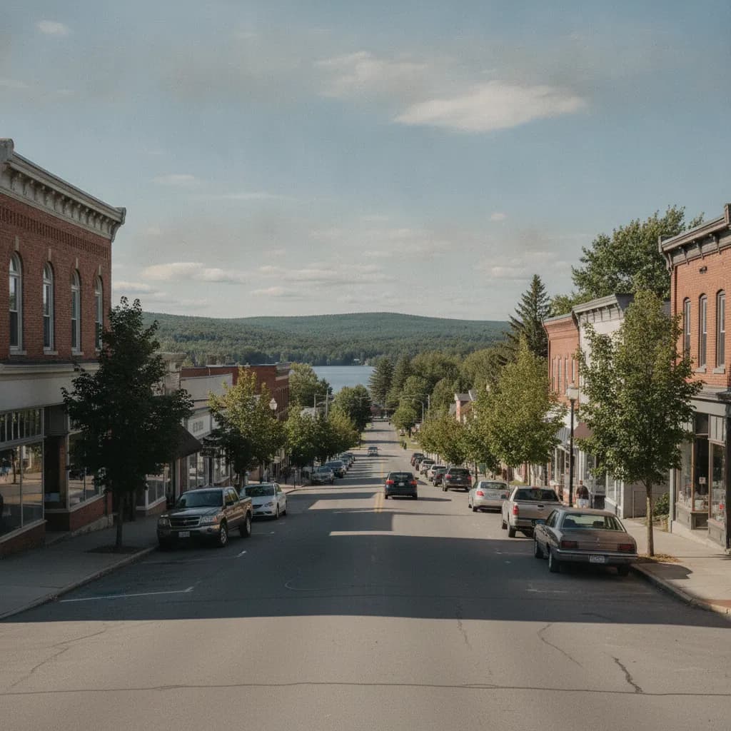 View of Oakland, ME