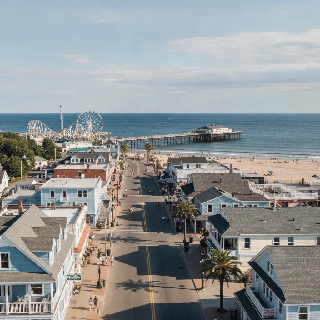 View of Old Orchard Beach, ME