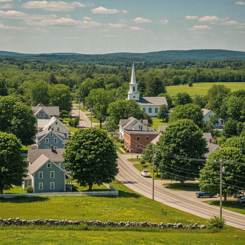 View of Sidney, ME