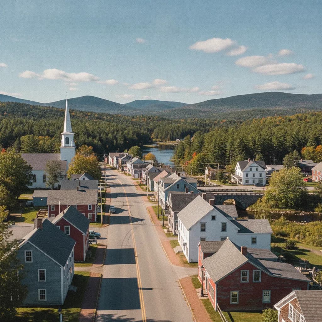 View of Warren, ME