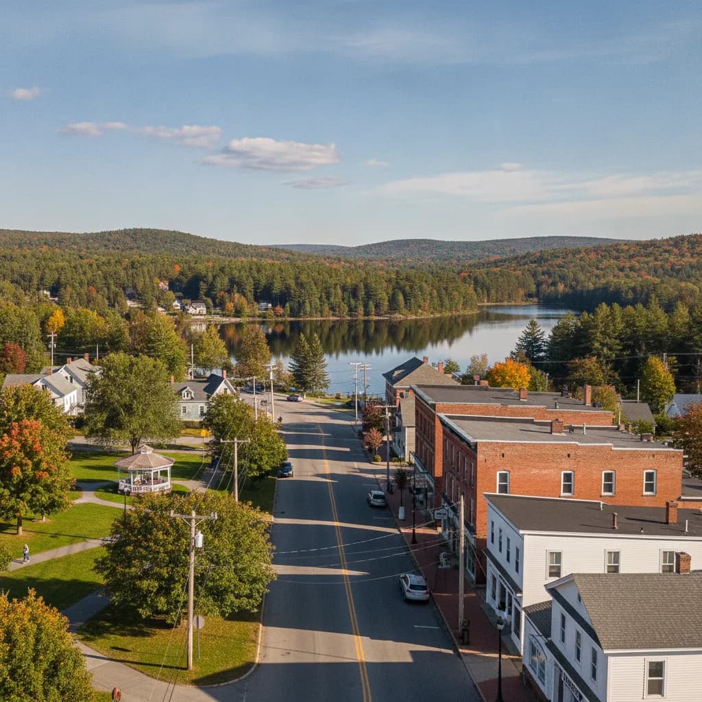 View of Wilton, ME