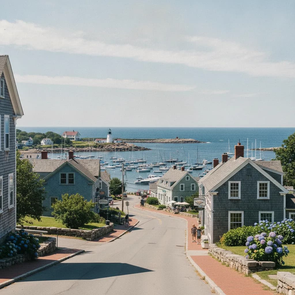 View of York Harbor, ME