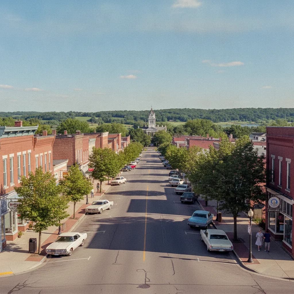 View of Adrian, MI