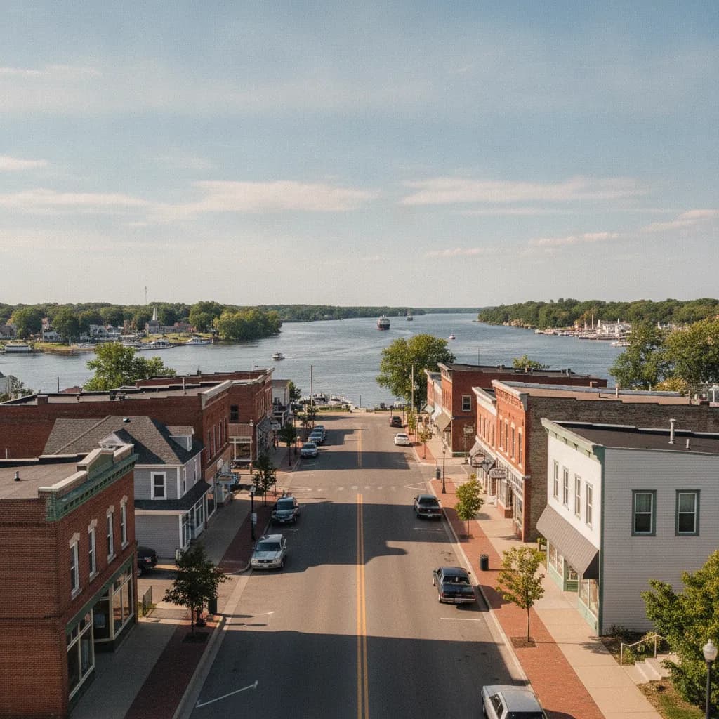 View of Algonac, MI