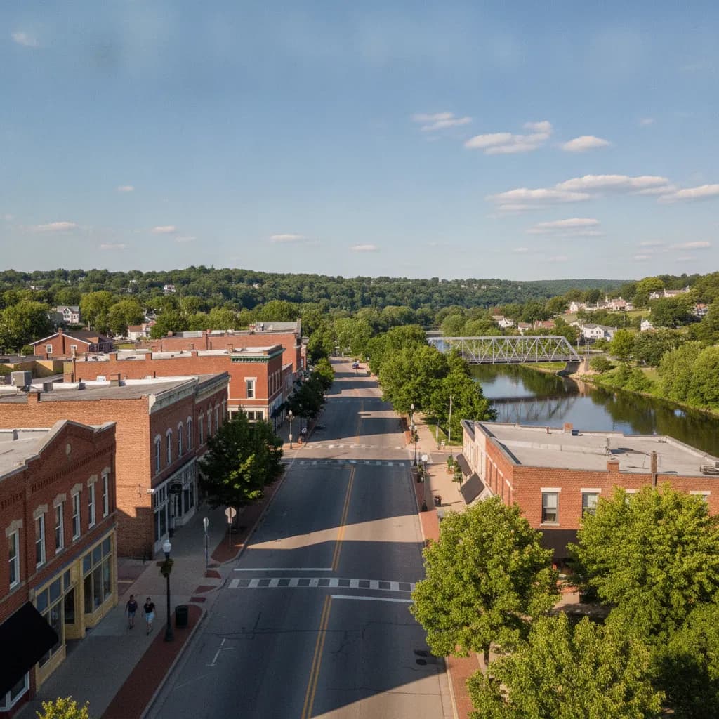 View of Allegan, MI