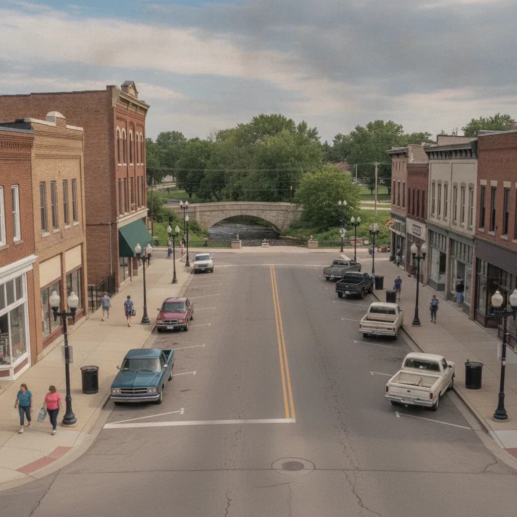 View of Alma, MI