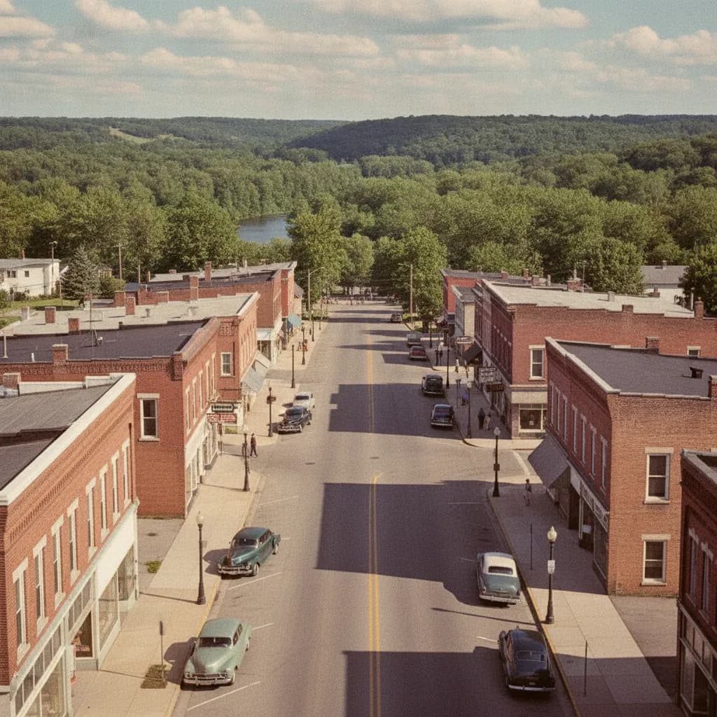 View of Belding, MI