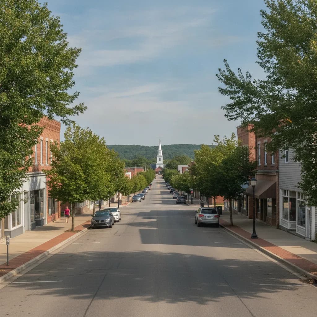 View of Cedar Springs, MI