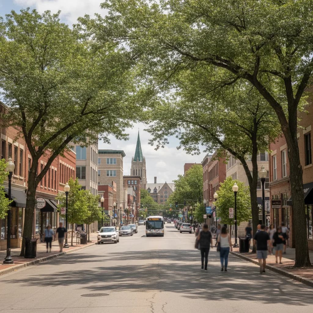 View of East Lansing, MI