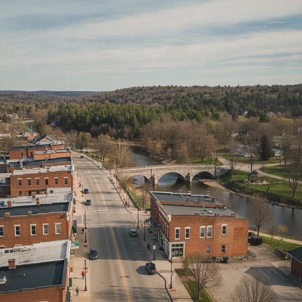 View of Eaton Rapids, MI
