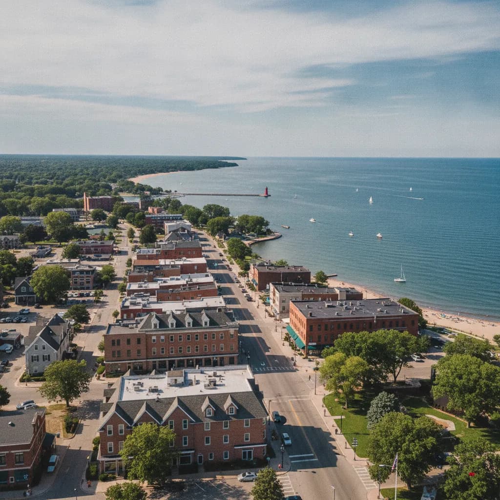 View of Grand Haven, MI