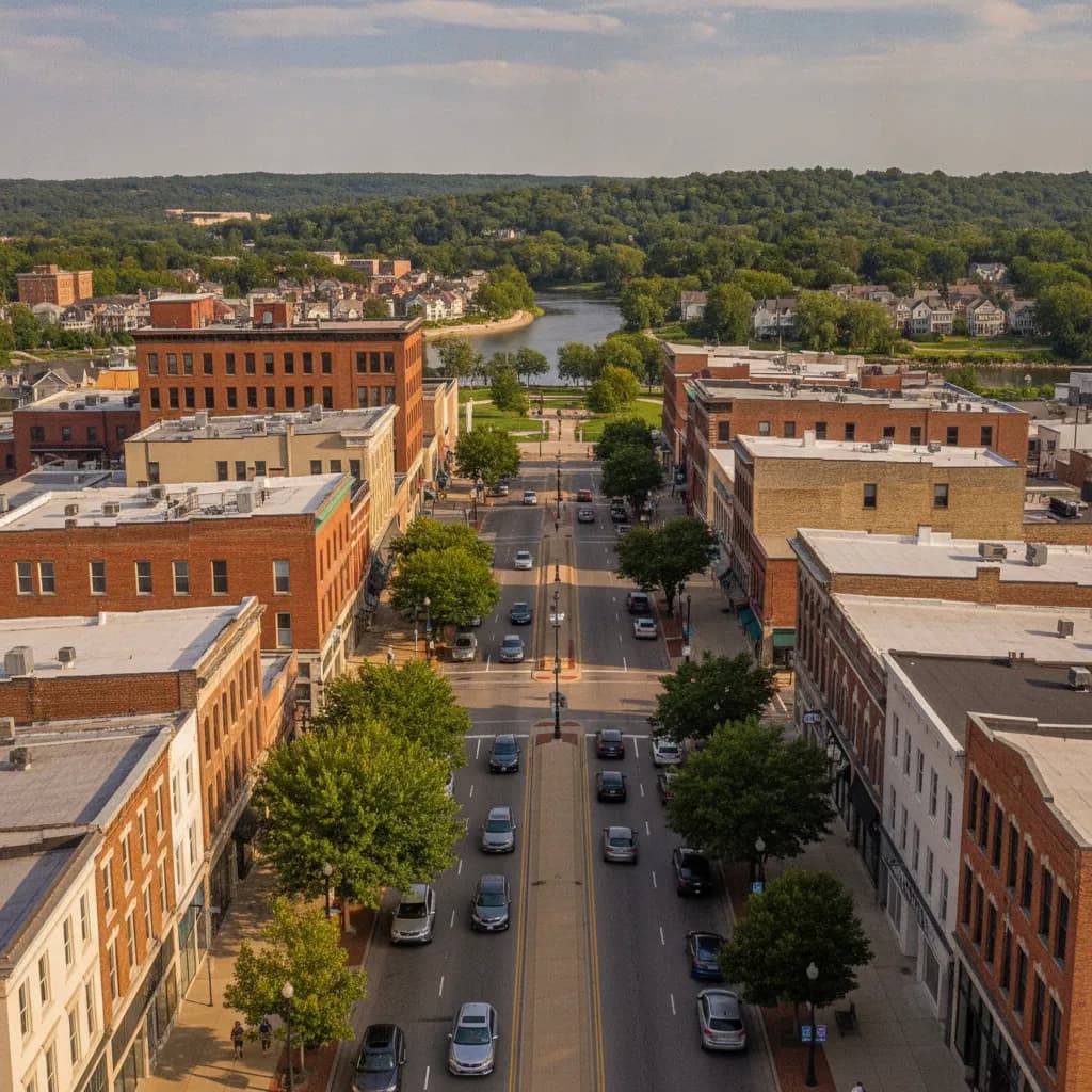View of Kalamazoo, MI