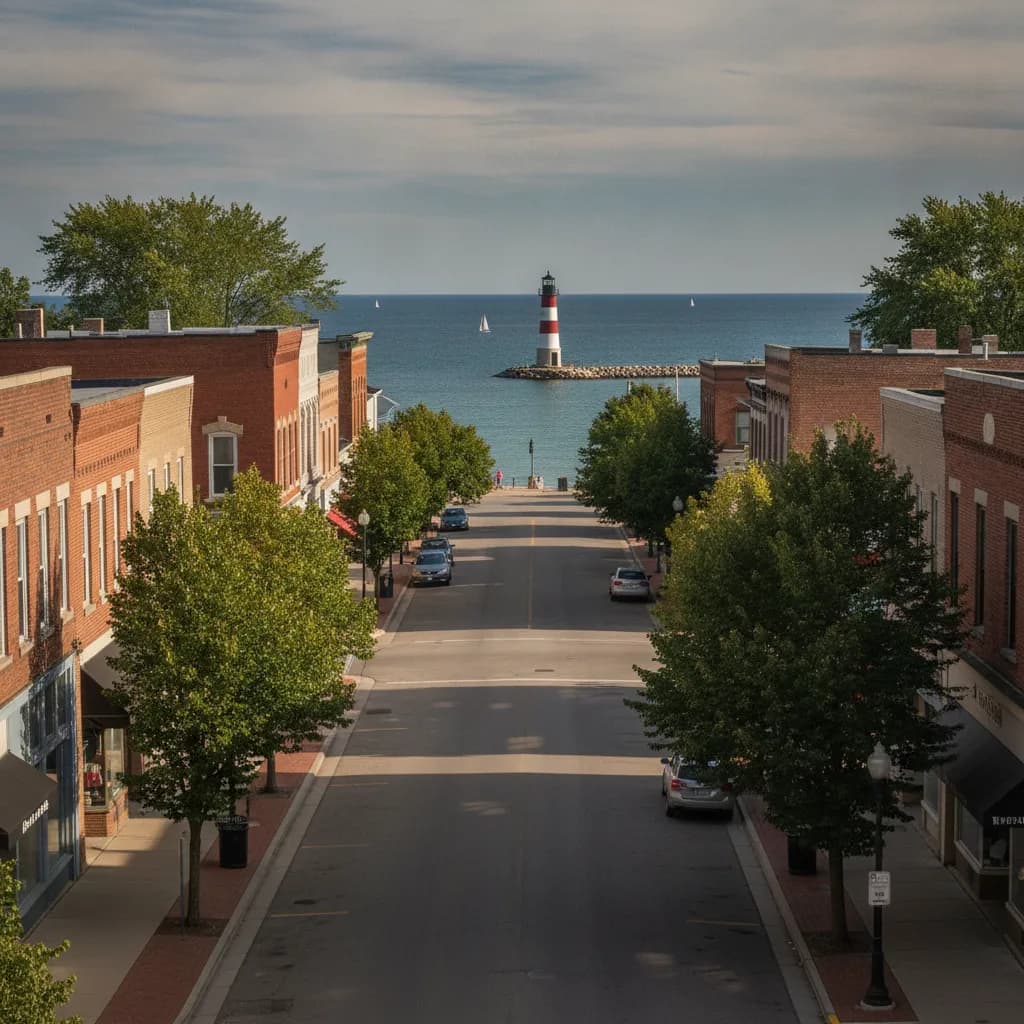 View of Ludington, MI