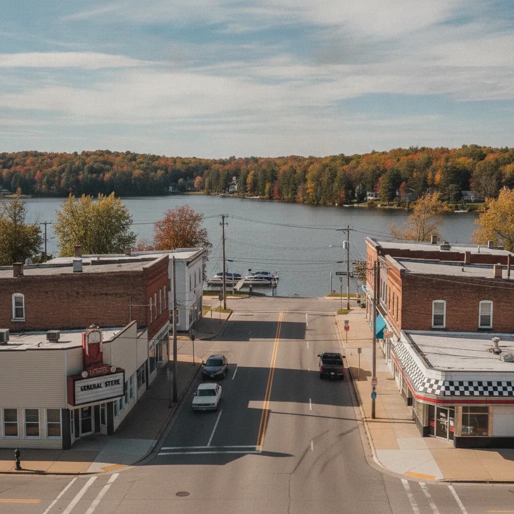 View of Michigan Center, MI