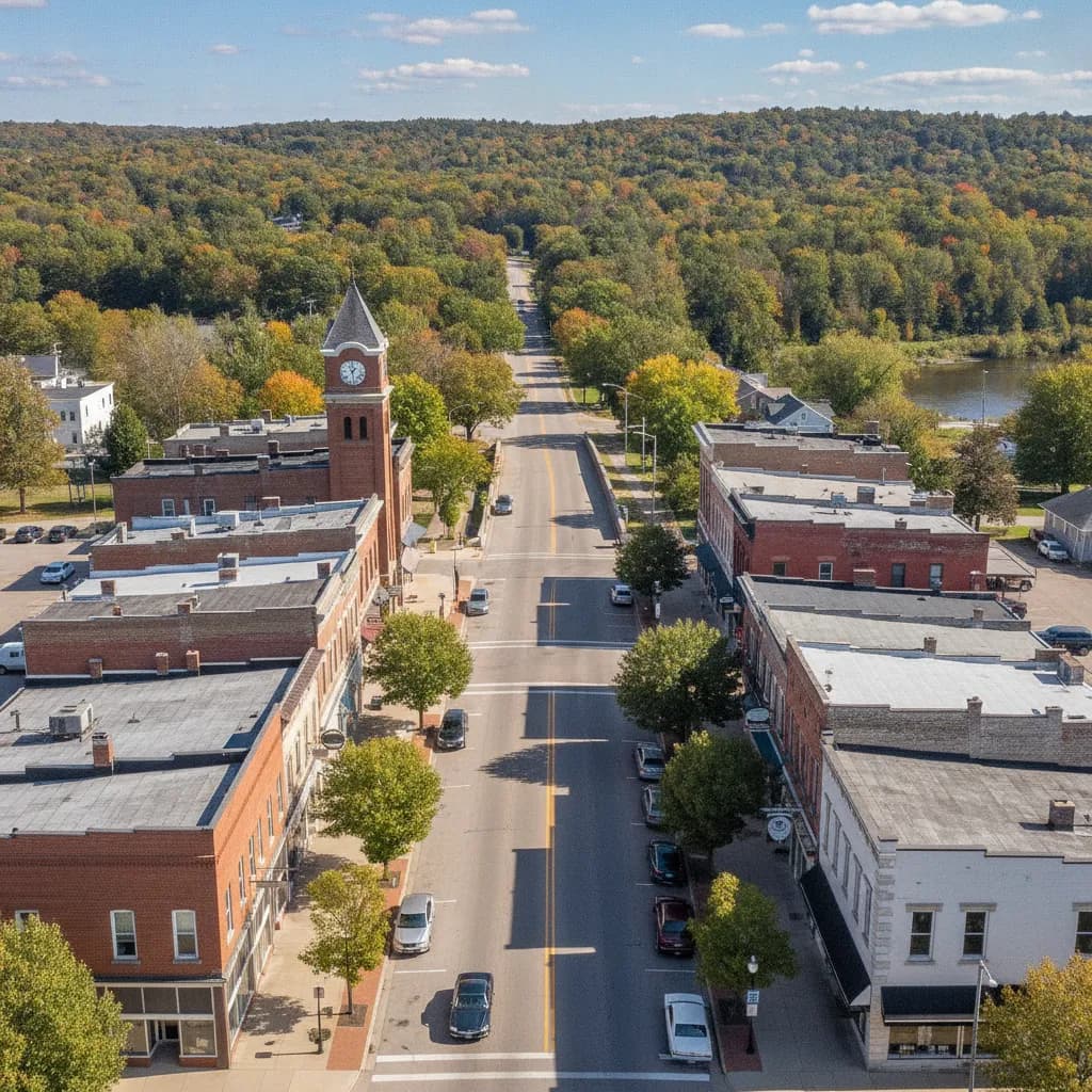 View of Milan, MI