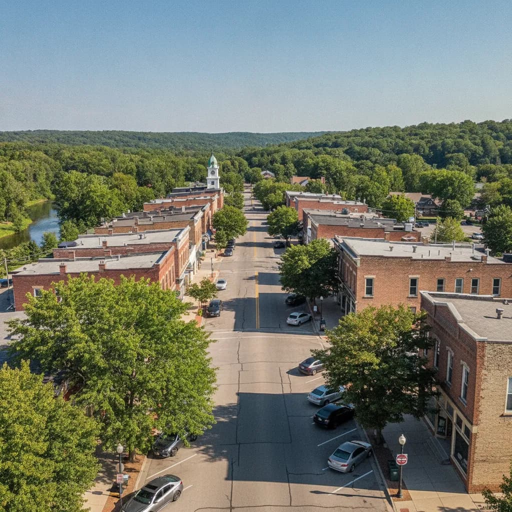 View of Milford, MI