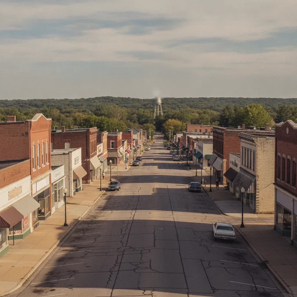 View of Muskegon Heights, MI