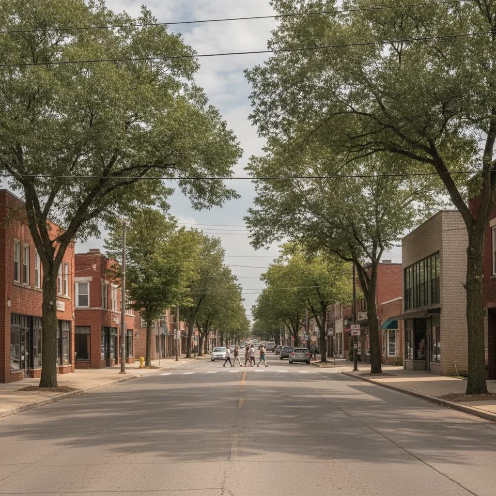 View of Oak Park, MI