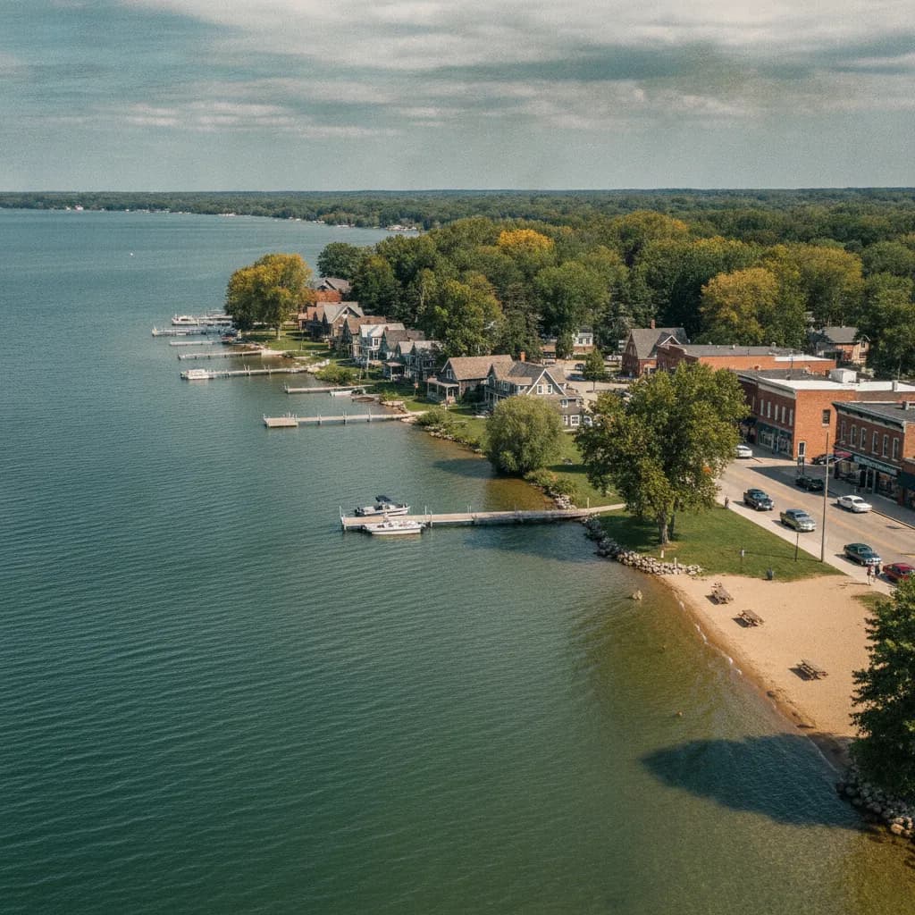 View of Paw Paw Lake, MI