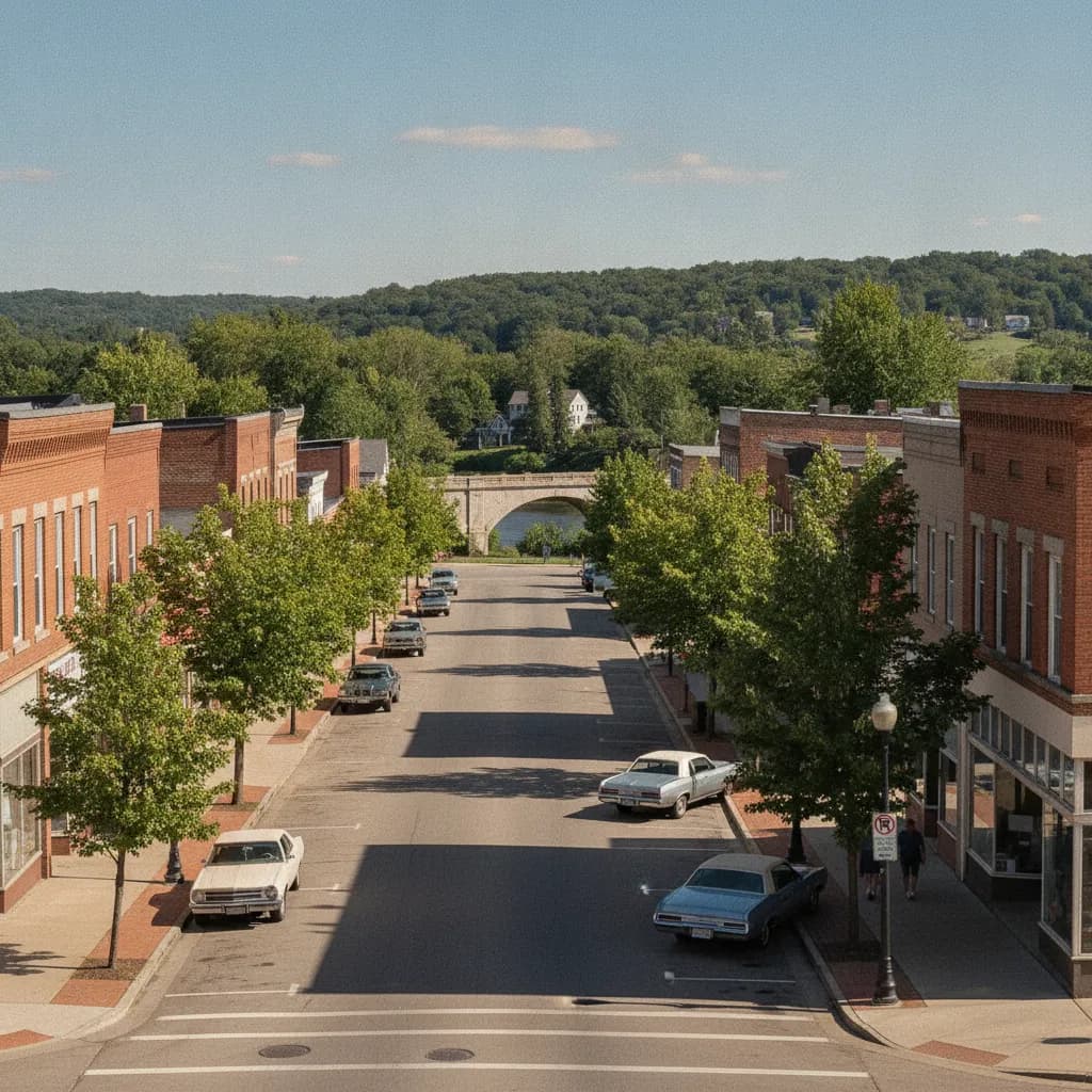 View of Plainwell, MI