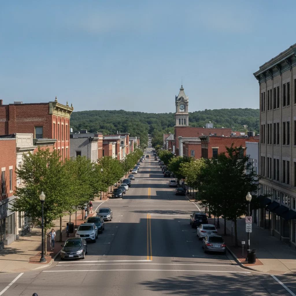 View of Pontiac, MI