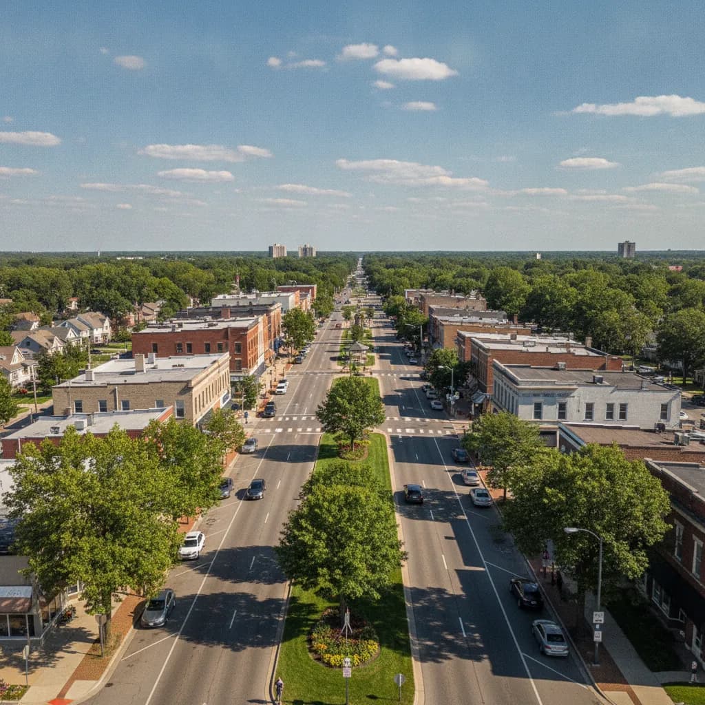 View of Roseville, MI