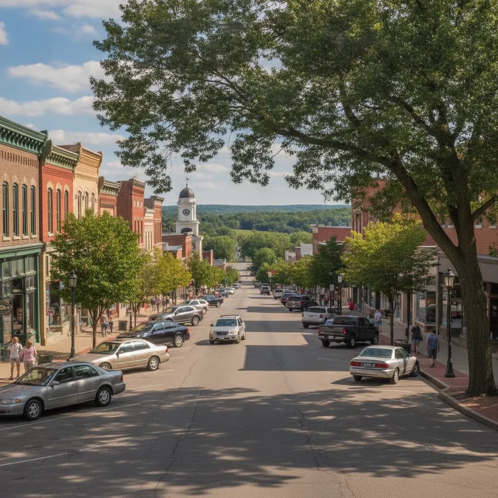 View of Saline, MI