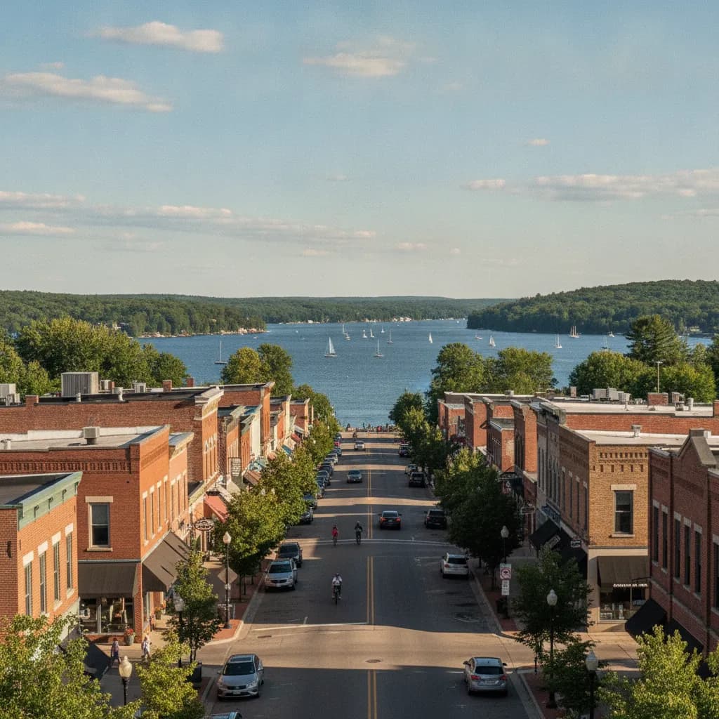 View of Traverse City, MI