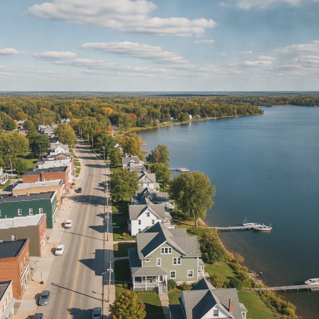 View of Vandercook Lake, MI