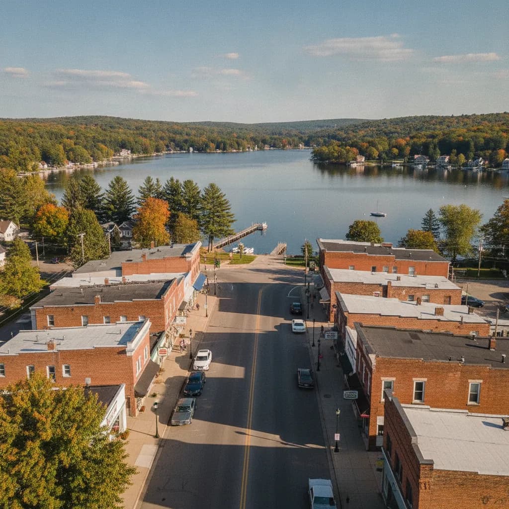 View of Whitmore Lake, MI