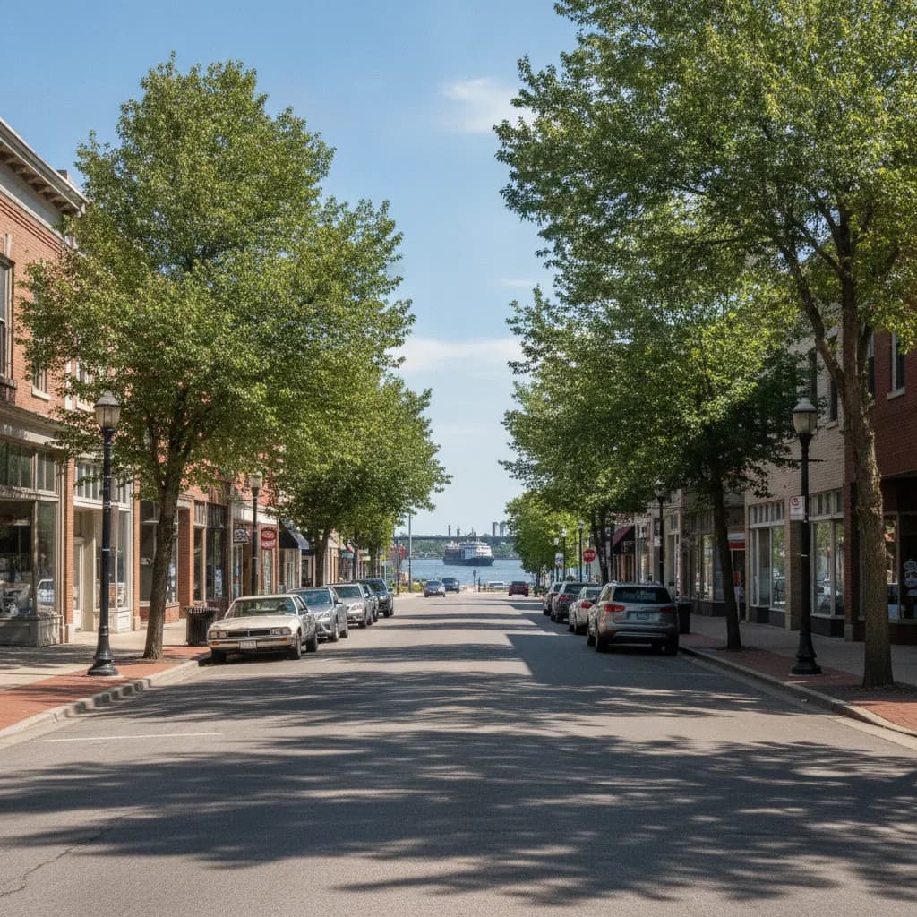 View of Wyandotte, MI