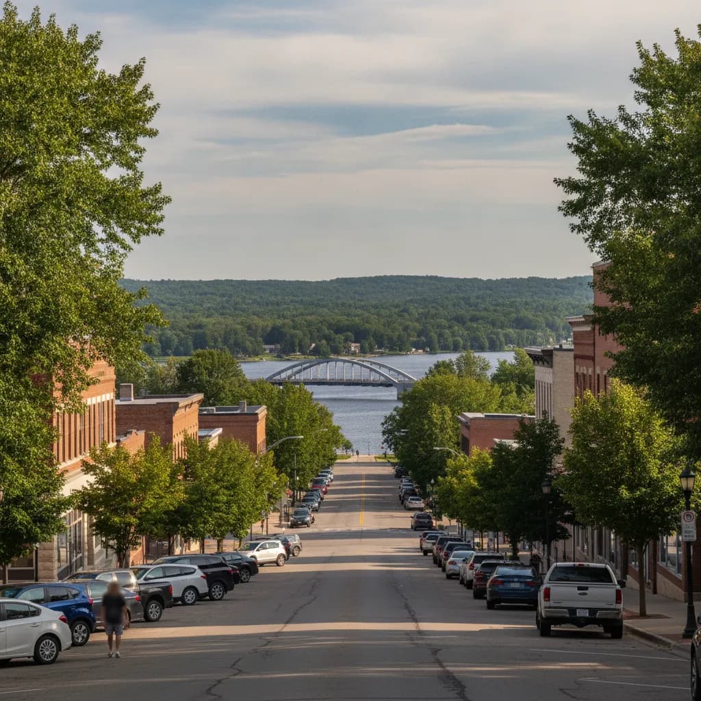 View of Bemidji, MN